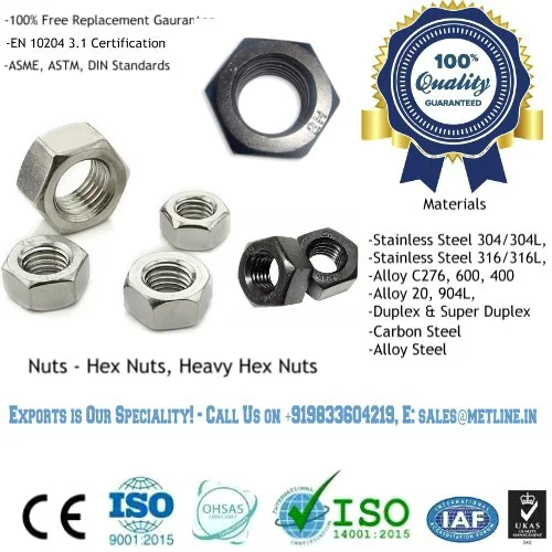 Steel Nuts Hexagon Nuts, Heavy Hex Nuts manufacturers, Suppliers, Factory